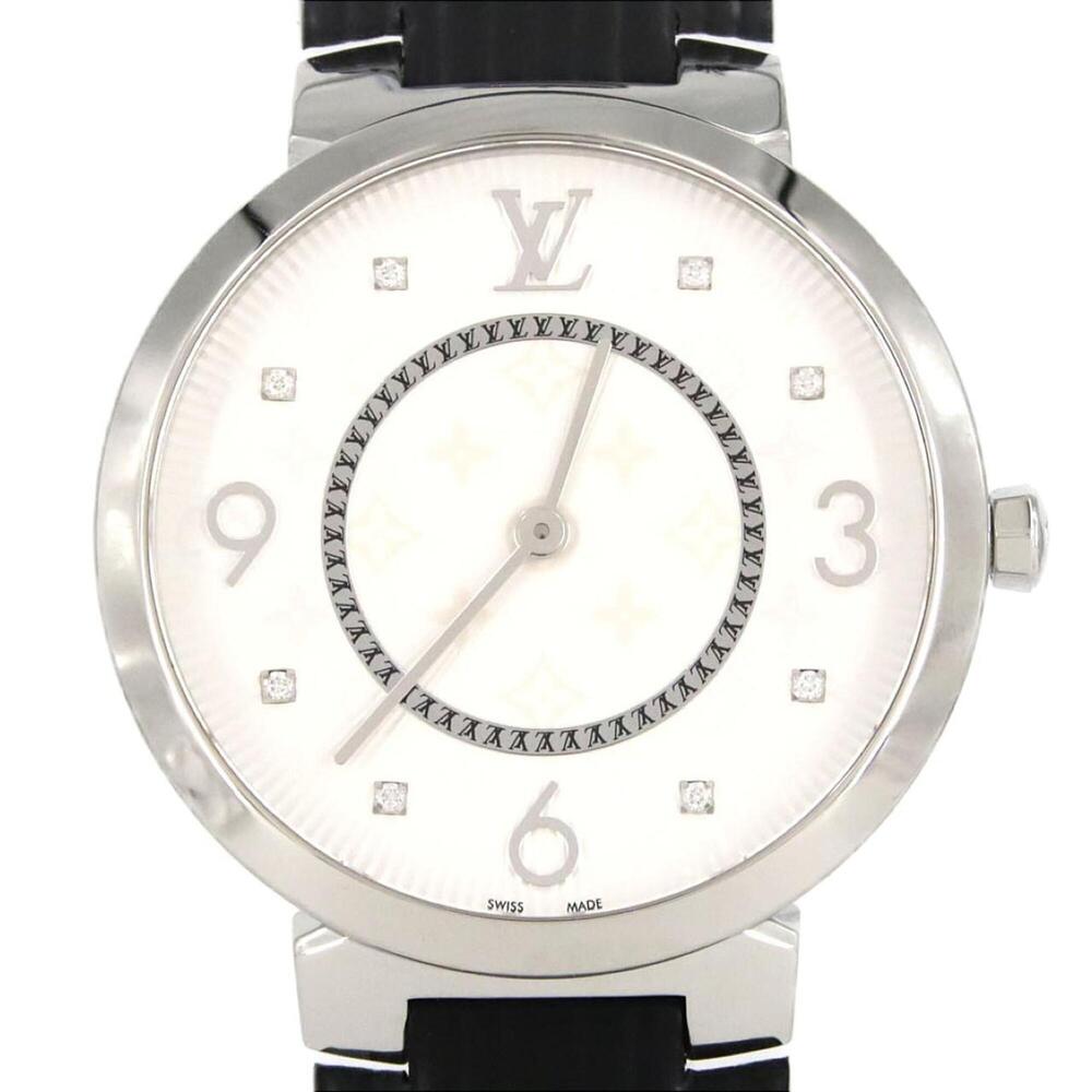 Louis Vuitton Tambour Slim 8P Q1E01 SS Quartz Watch